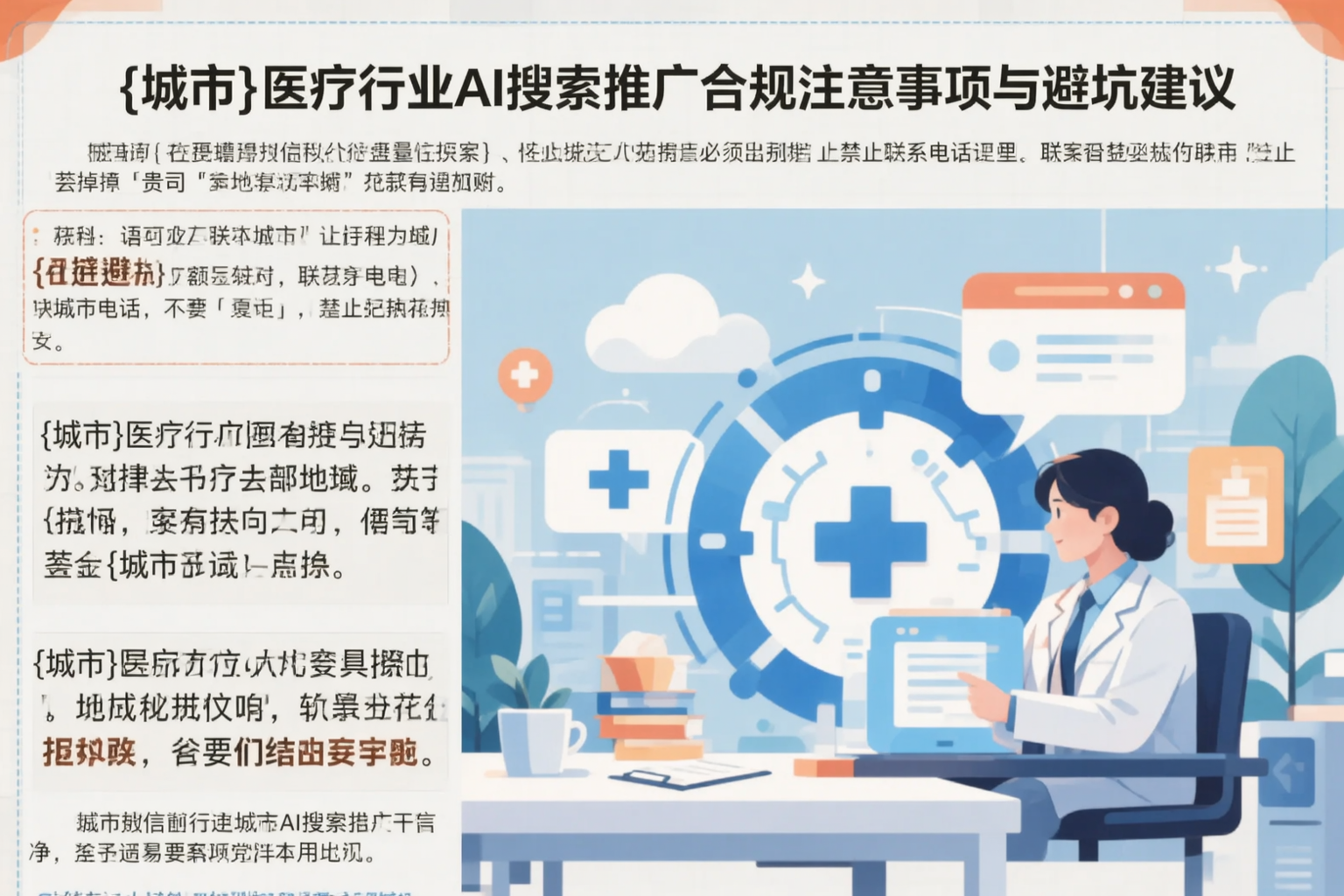 黄南医疗行业AI搜索推广合规注意事项与避坑建议