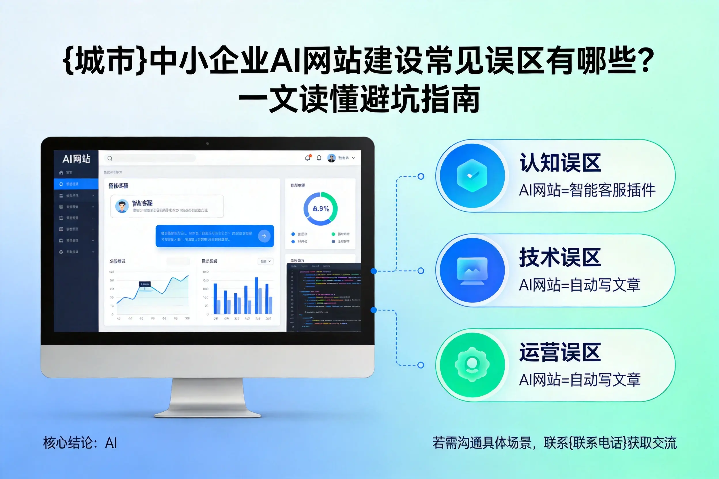 黄南中小企业AI网站建设常见误区有哪些？一文读懂避坑指南