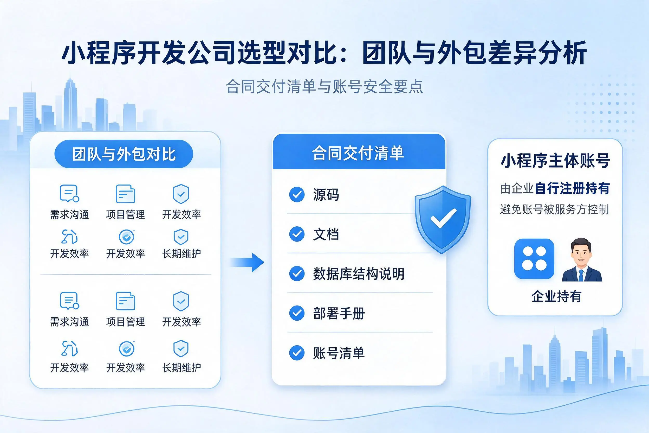 黄南小程序开发公司选型对比:团队与外包差异分析