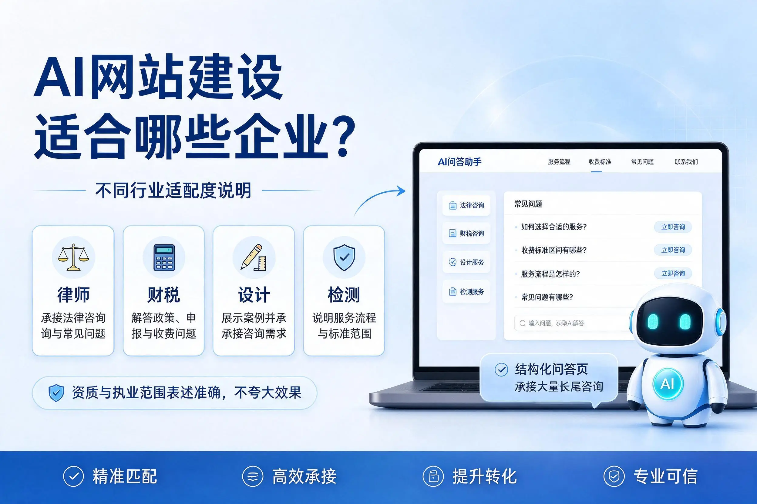 AI网站建设适合哪些企业？黄南不同行业适配度说明